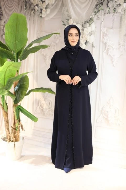 TAŞ DETAYLI ABAYA TAKIM 7111 KOD
