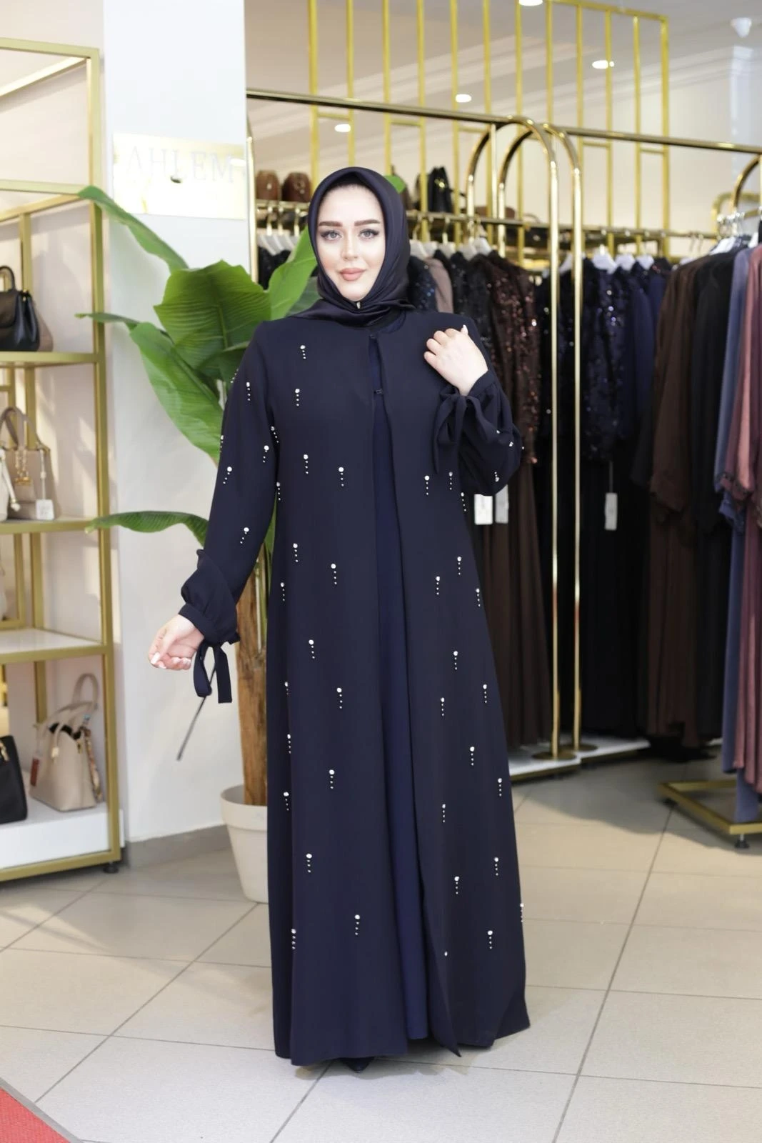 DAMLA TAŞ ABAYA TAKIM 7128 KOD