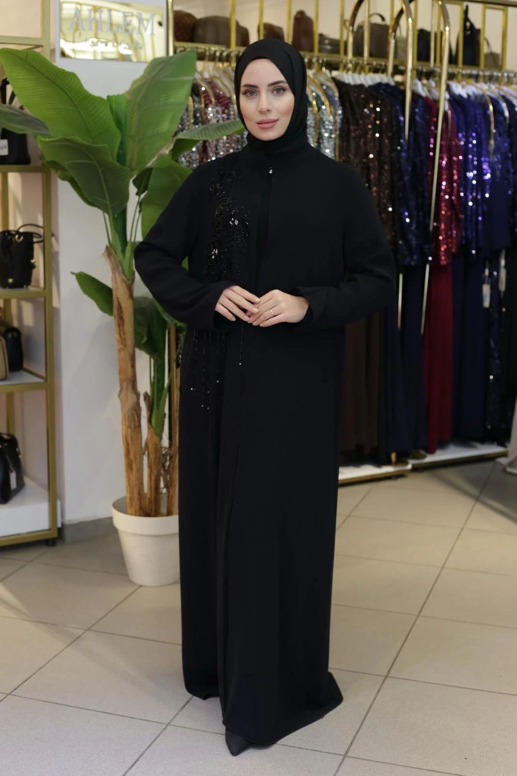 SIRA TAŞLI ABAYA TAKIM BEY801 KOD