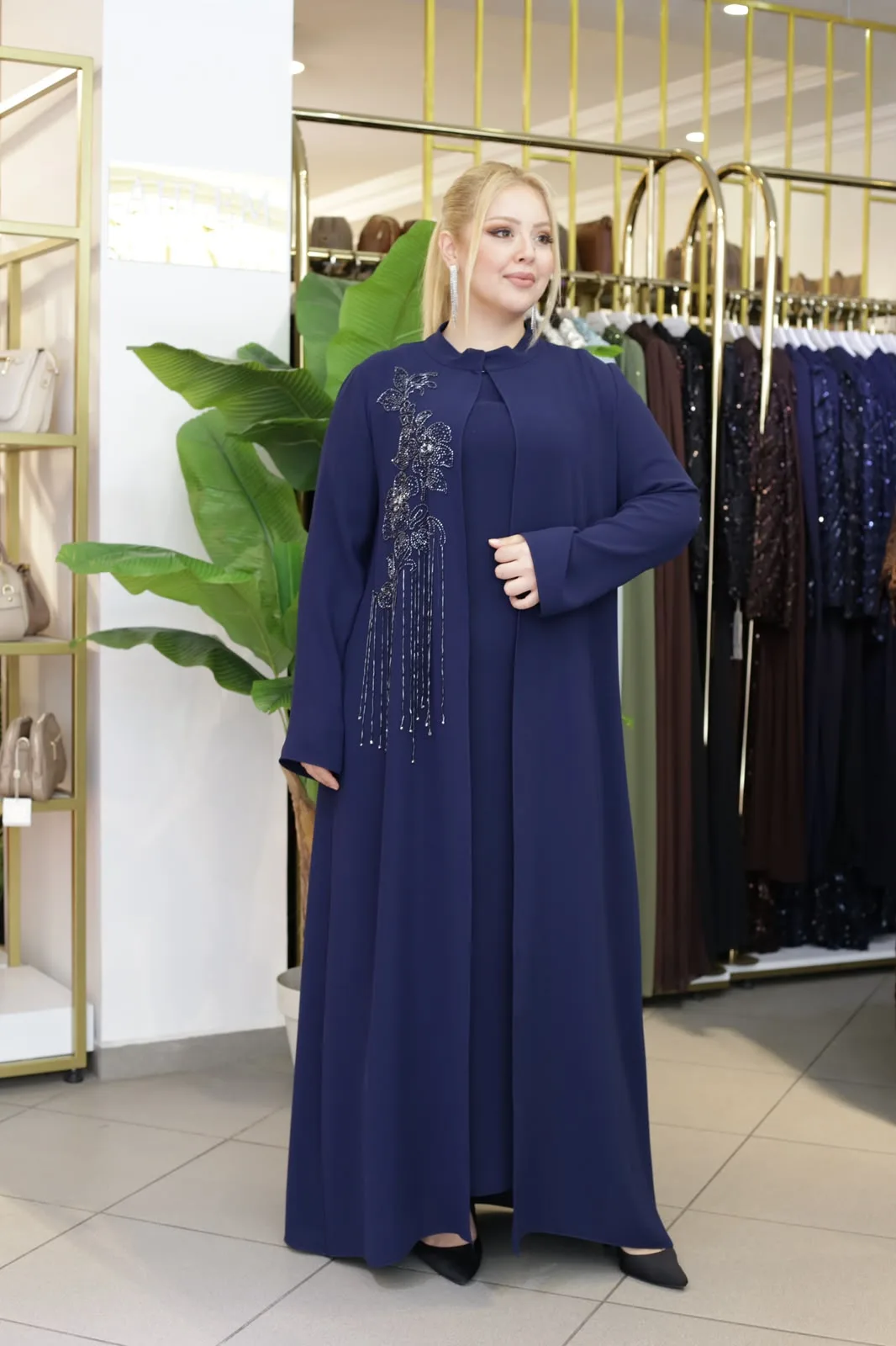 SIRA TAŞLI ABAYA TAKIM BEY801 KOD