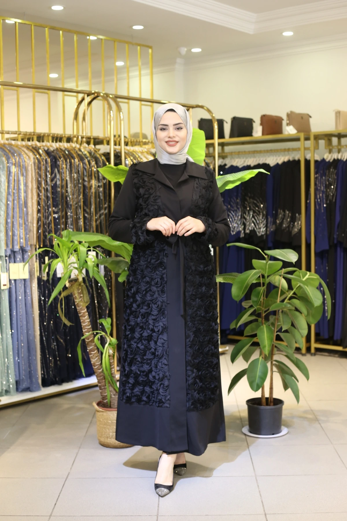 KABARIK GÜLLÜ ABAYA ZRNY5020 KOD